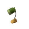 Incanta Orso Verde Luce LED con pinza per lettura H. 14cm - immagine 2