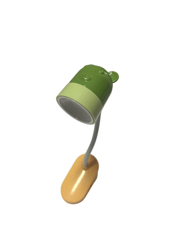 Incanta Orso Verde Luce LED con pinza per lettura H. 14cm - immagine 4