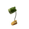 Incanta Orso Verde Luce LED con pinza per lettura H. 14cm