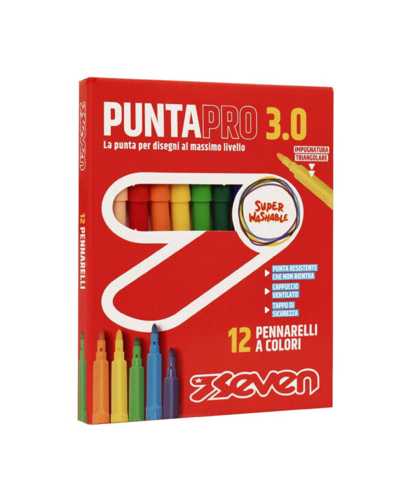 Seven Pennarelli Puntapro 3.0 Scatola 12pz