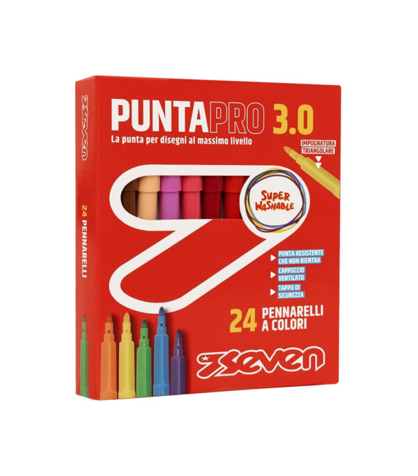 Seven Pennarelli Puntapro 3.0 Scatola 24pz