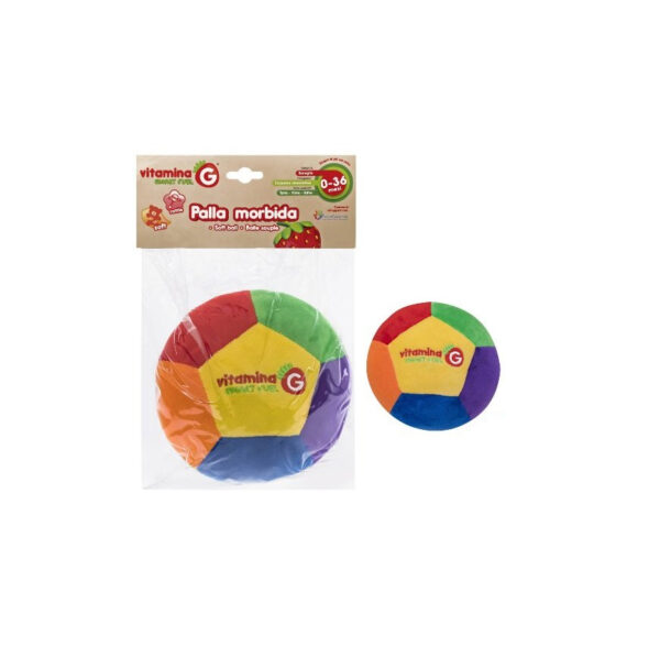 Globo Vitamina G Palla Morbida Sonaglio D. 15cm Età 0-36 mesi