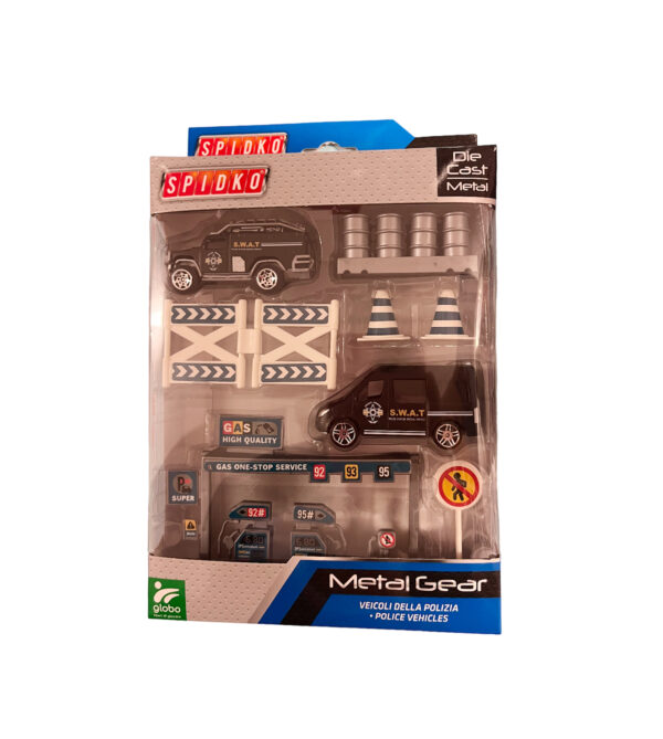 Globo Set 2 Veicoli S.W.A.T. Die Cast Scala 1:64 e Accessori