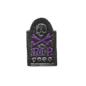 Decorazione Halloween Lapide RIP con teschio
