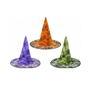 Cappello da strega H. 26cm Disponibile in 3 colori