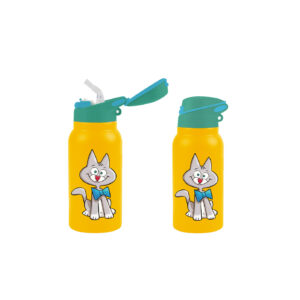 iDrink Borraccia Termica 350ml C THE CAT Kids con tappo richiudibile