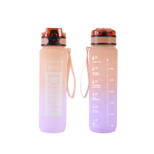 iDrink Borraccia in Tritan 1000ml Arancione e Lilla