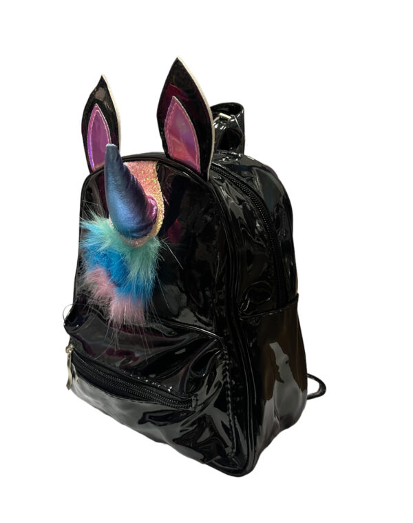 iTotal XL1326 Zaino Unicorno 23x10x27cm in PVC Nero - immagine 2
