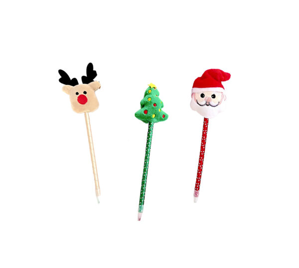 Penne natalizie Plush Topper con Morbido Peluche 3D