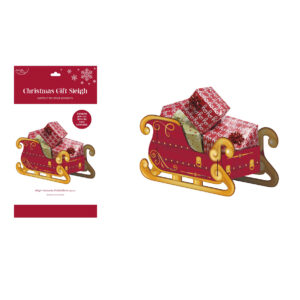 Slitta di Natale porta regali 51x26x28cm