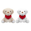 Peluche Cagnolino con cuore rosso H.15cm