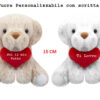 Peluche Cagnolino con cuore rosso H.15cm - immagine 3