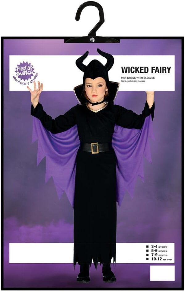 Guirca 87719 Costume Maleficent Malefica Taglia 7-9 anni - immagine 4