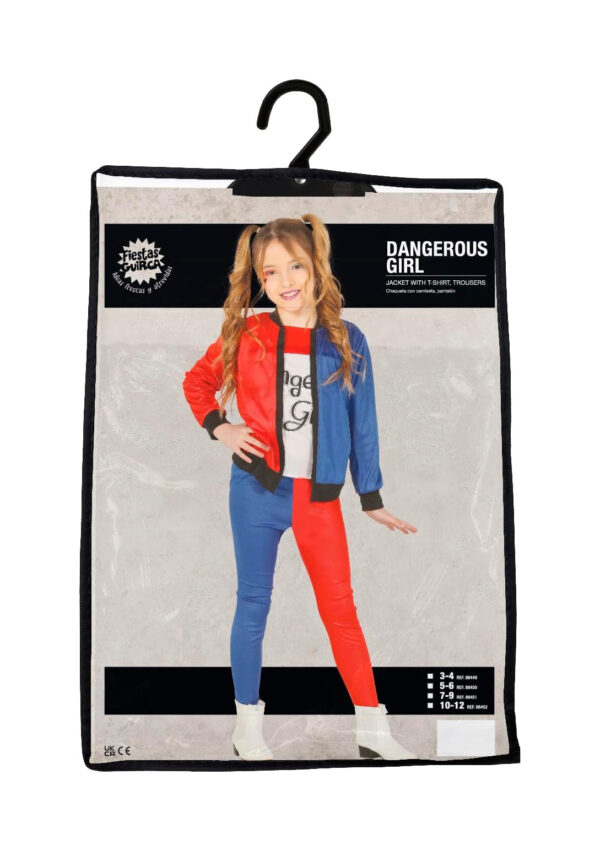 Guirca 88452 Costume Harley Quinn Taglia 10-12 Anni - immagine 4