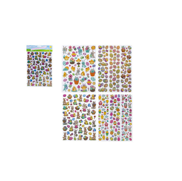 Foglio Stickers Pasqua 19x25cm