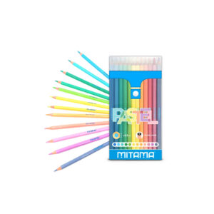 Mitama Pastelli Pastel Fusto Tondo 12pz Mina con Tratto Grande 3,3mm
