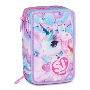 Sj Gang Astuccio 3 Zip Space LED Unicorn 30C202654-3E2