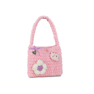 Sj Gang Borsa morbida con peluche in applicazione 21x16x3cm 40C202611-382